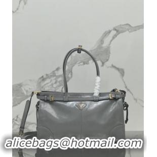 Trendy Design Prada Large leather handbag 1BA433 Grey 2024