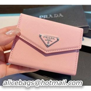 Pretty Style Prada Flap Card Case 0513 Pink 2024