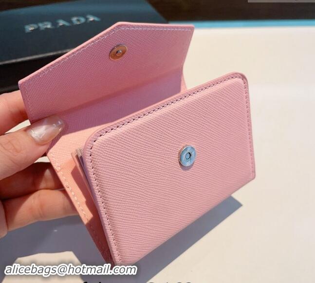 Pretty Style Prada Flap Card Case 0513 Pink 2024