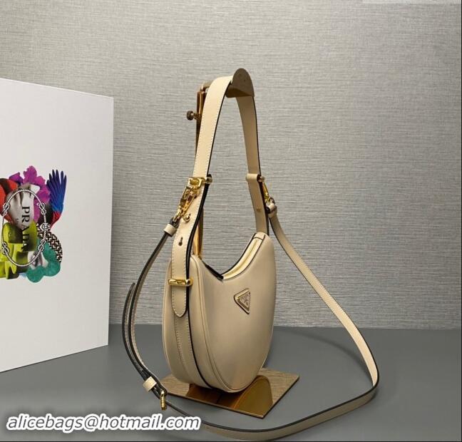 Fashion Show Collections Prada Leather Shoulder Bag 1BC194 Beige 2024