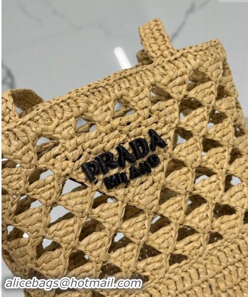 Well Crafted Prada Crochet tote mini bag 1BG494 Beige 2024