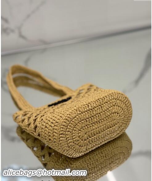 Well Crafted Prada Crochet tote mini bag 1BG494 Beige 2024