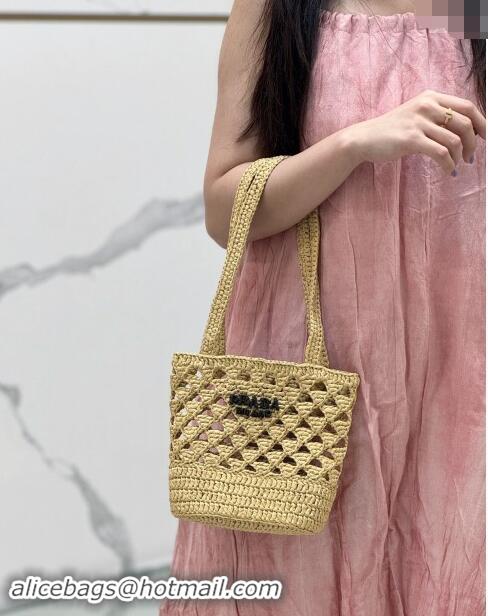 Well Crafted Prada Crochet tote mini bag 1BG494 Beige 2024