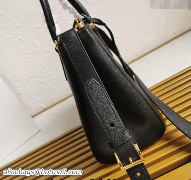 Low Cost Prada Large Prada Galleria leather top handle Bag 1BA274 Black 2024