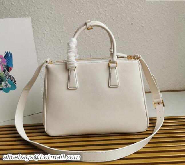 Super Quality Prada Large Prada Galleria leather top handle bag 1BA274 White 2024