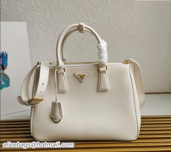 Super Quality Prada Large Prada Galleria leather top handle bag 1BA274 White 2024