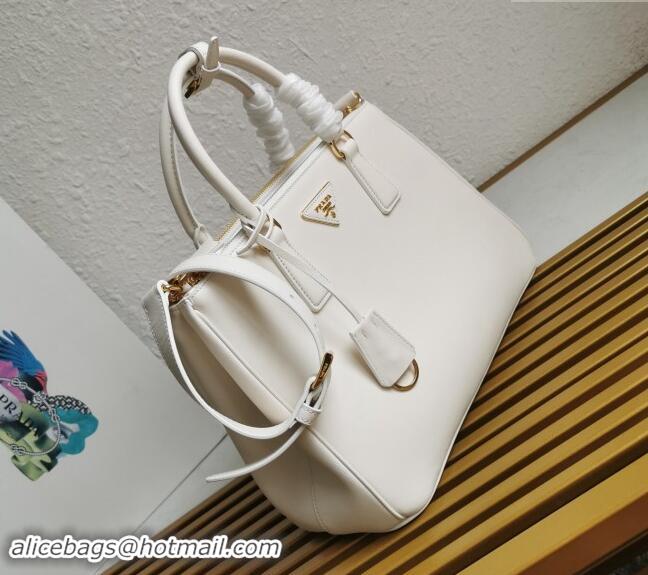 Super Quality Prada Large Prada Galleria leather top handle bag 1BA274 White 2024