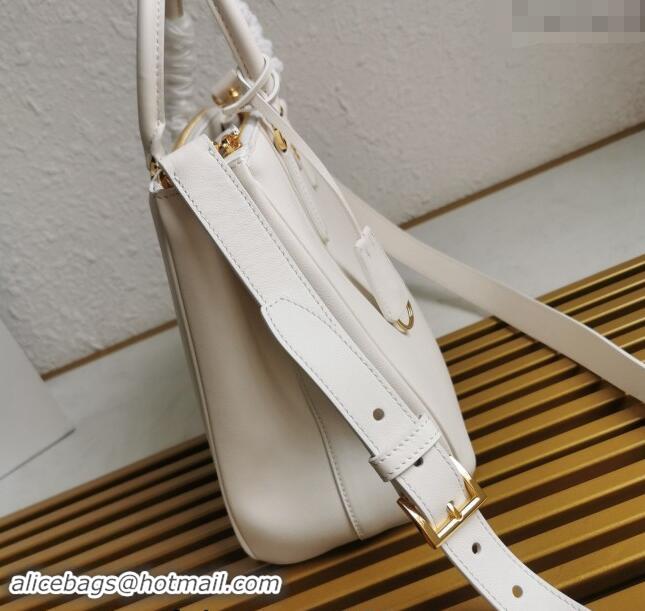 Super Quality Prada Large Prada Galleria leather top handle bag 1BA274 White 2024