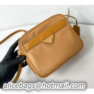 Market Sells Prada Re-Edition 1978 Re-Nylon and Saffiano leather mini shoulder bag 1BH218 Brown 2024