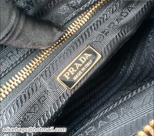 Best Price Prada Re-Edition 1978 Re-Nylon and Saffiano leather mini shoulder bag 1BH218 Black 2024