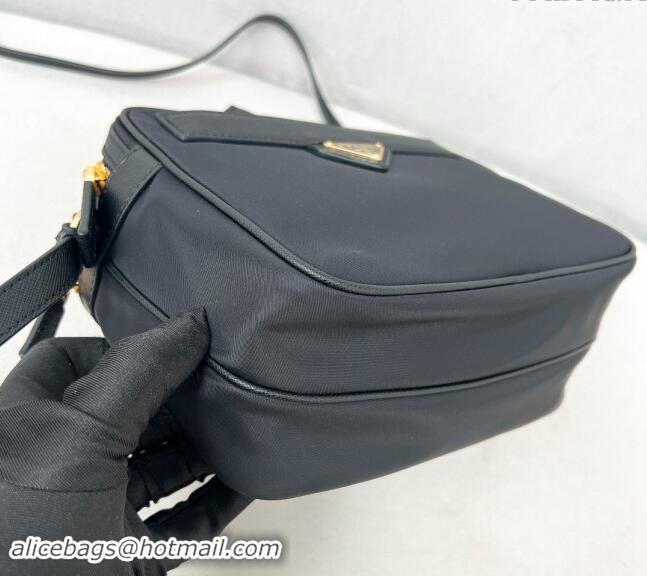 Best Price Prada Re-Edition 1978 Re-Nylon and Saffiano leather mini shoulder bag 1BH218 Black 2024