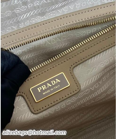 Traditional Specials Prada Re-Edition 1978 large Re-Nylon and Saffiano leather two-handle bag 1BB114 Beige 2024