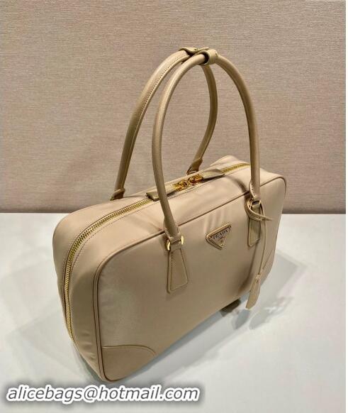 Traditional Specials Prada Re-Edition 1978 large Re-Nylon and Saffiano leather two-handle bag 1BB114 Beige 2024