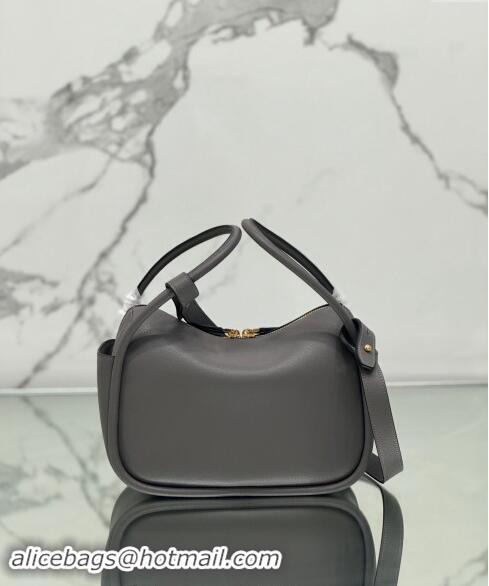 Pretty Style Prada Leather handbag 1BA451 Grey 2024