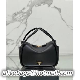 Grade Quality Prada Leather handbag 1BA451 Black 2024