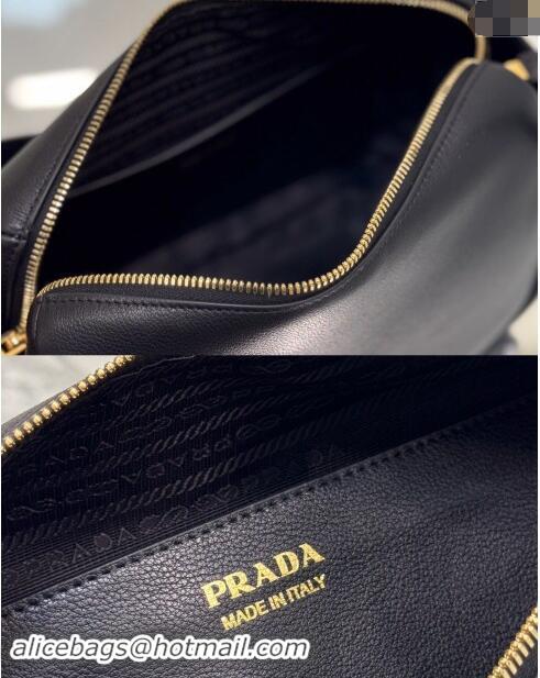 Grade Quality Prada Leather handbag 1BA451 Black 2024