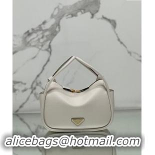 Unique Style Prada Leather handbag 1BA451 White 2024