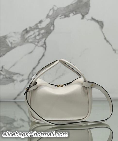 Unique Style Prada Leather handbag 1BA451 White 2024