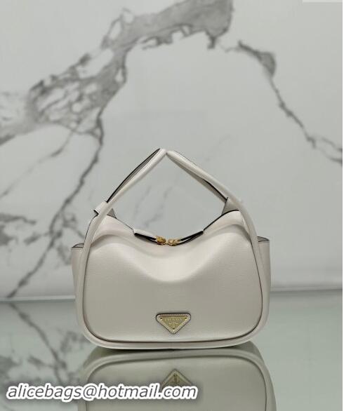 Unique Style Prada Leather handbag 1BA451 White 2024