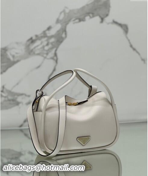 Unique Style Prada Leather handbag 1BA451 White 2024