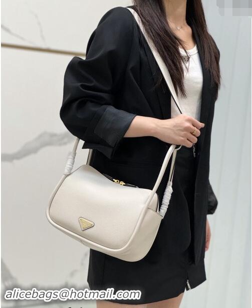 Unique Style Prada Leather handbag 1BA451 White 2024