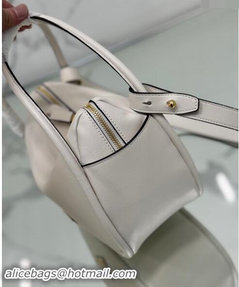 Unique Style Prada Leather handbag 1BA451 White 2024