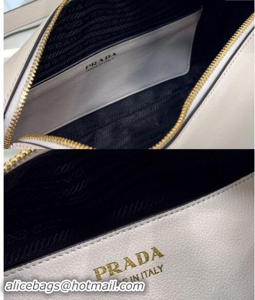 Unique Style Prada Leather handbag 1BA451 White 2024