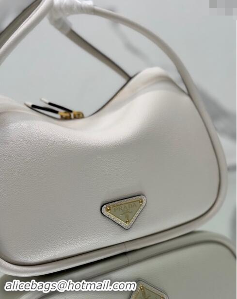 Unique Style Prada Leather handbag 1BA451 White 2024