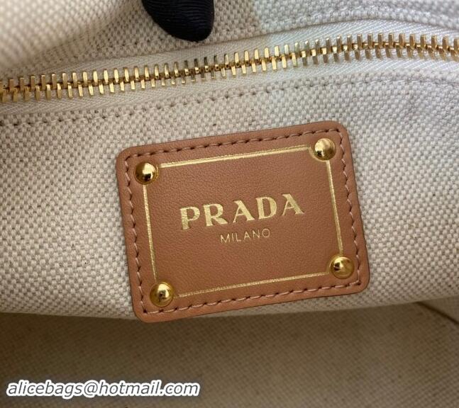 Best Quality Prada Linen blend and leather mini-buckle bag 1BE074 2024