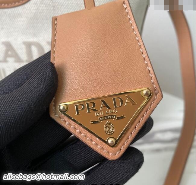 Best Quality Prada Linen blend and leather mini-buckle bag 1BE074 2024