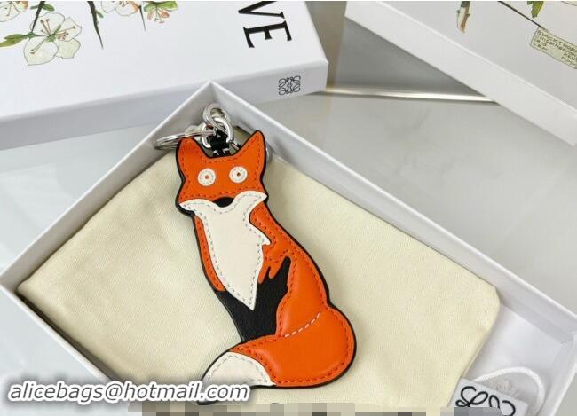 Buy Inexpensive Loewe Fox Calfskin Bag Charm and Key Holder L8125 2023