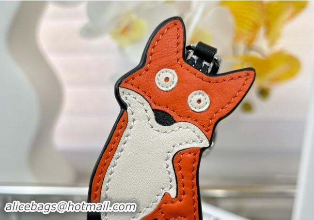 Buy Inexpensive Loewe Fox Calfskin Bag Charm and Key Holder L8125 2023