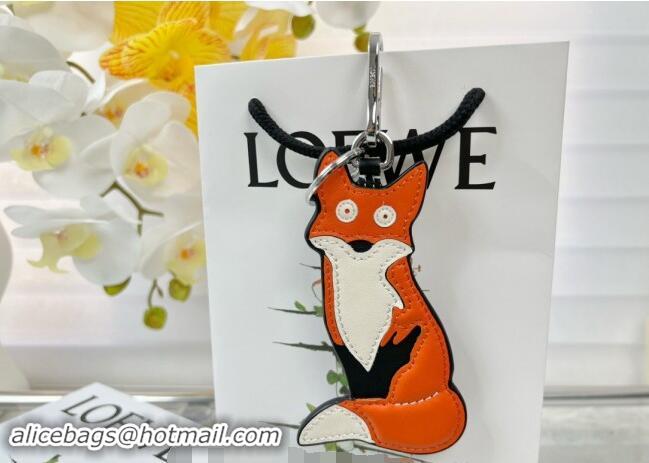 Buy Inexpensive Loewe Fox Calfskin Bag Charm and Key Holder L8125 2023