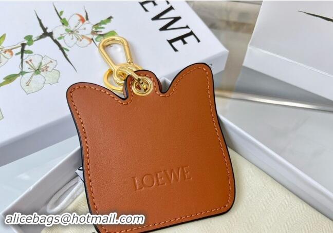 Discount Loewe Cat Calfskin Bag Charm and Key Holder L8125 2023