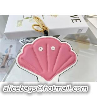 Good Taste Loewe Shell Calfskin Bag Charm and Key Holder L8125 Pink 2023