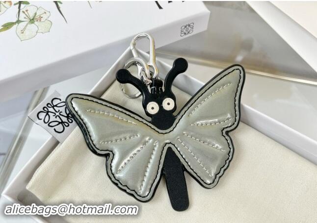 New Design Loewe Butterfly Calfskin Bag Charm and Key Holder L8125 Grey 2023