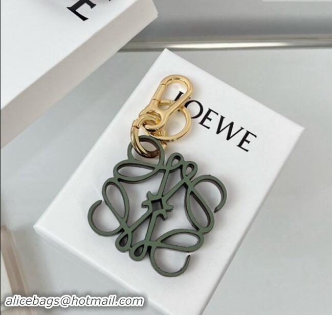 Low Price Loewe Anagram Bag Charm and Key Holder 1207 Green 2023