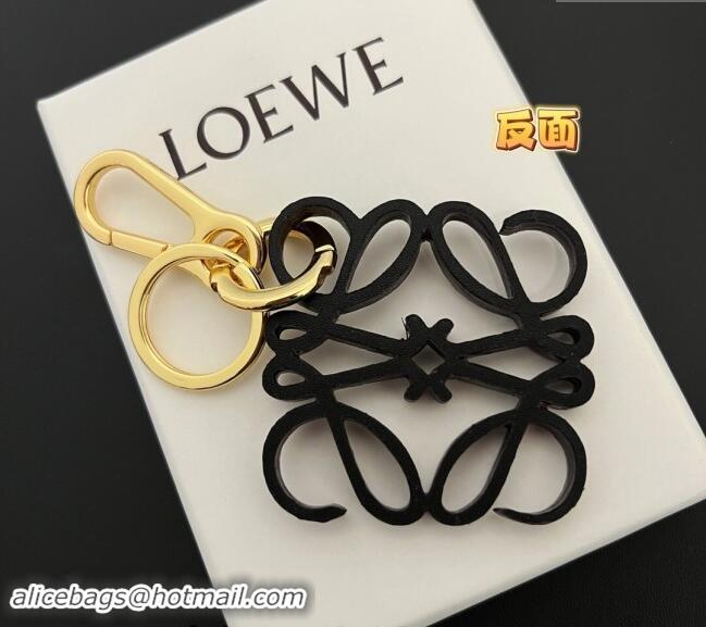 New Design Loewe Anagram Bag Charm and Key Holder 1207 Black 2023