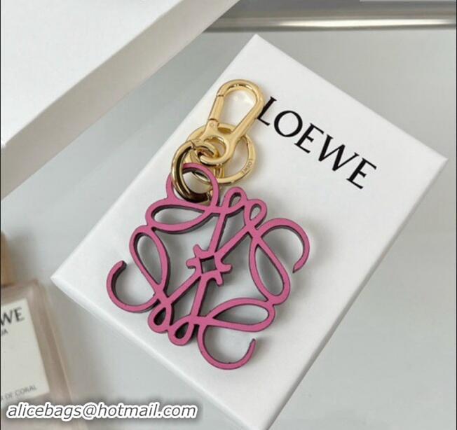 Best Price Loewe Anagram Bag Charm and Key Holder 1207 Pink 2023