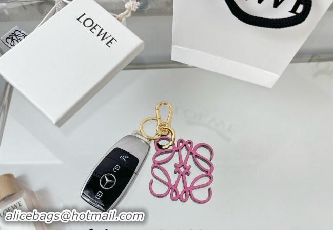 Best Price Loewe Anagram Bag Charm and Key Holder 1207 Pink 2023