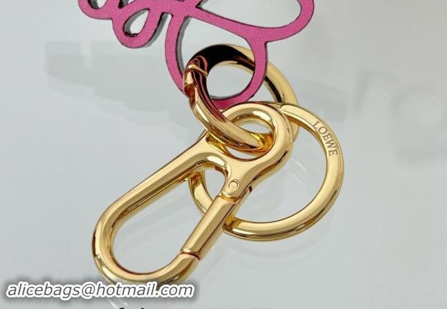 Best Price Loewe Anagram Bag Charm and Key Holder 1207 Pink 2023