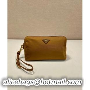 Top Grade Prada Re-Nylon pouch 1NS693 Brown 2024