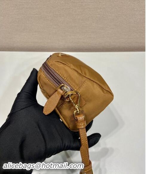 Top Grade Prada Re-Nylon pouch 1NS693 Brown 2024