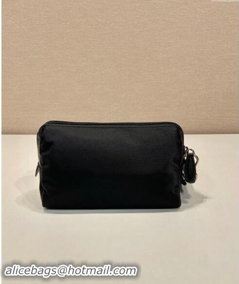 Low Price Prada Re-Nylon pouch 1NS693 Black/Silver 2024