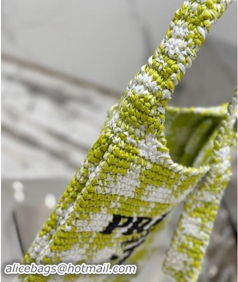 Good Taste Prada Raffia-Like Crochet Tote bag 1BC184 Green 2024