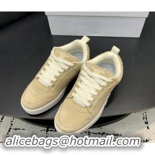 Hot Style Celine Trainer Suede Low Sneakers Beige 813021