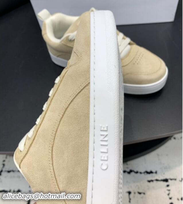 Hot Style Celine Trainer Suede Low Sneakers Beige 813021