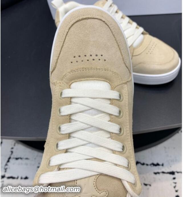 Hot Style Celine Trainer Suede Low Sneakers Beige 813021