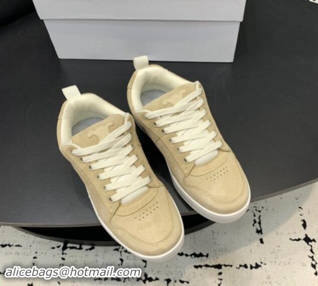 Hot Style Celine Trainer Suede Low Sneakers Beige 813021