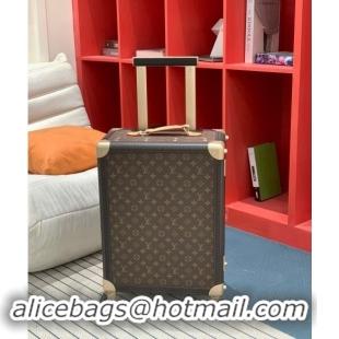 Super Quality Louis Vuitton Rolling Trunk Travel Luggage in Classic Monogram Canvas 0920 Nude 2024